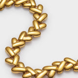 Heart Link Bracelet | Gold Coated