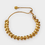 Heart Link Bracelet | Gold Coated