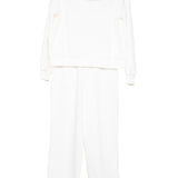 White Scuba Pants Set