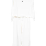 White Scuba Pants Set